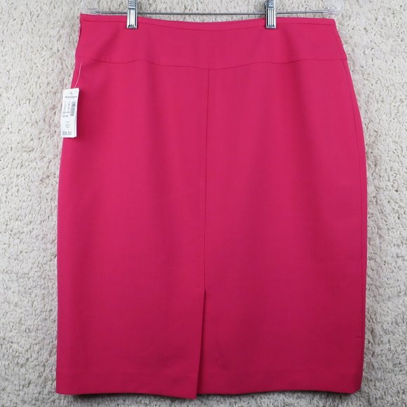 Jones Studio* Women's Fully Lined Side Zipper 6.5" Backside Slit Pencil Skirt~10 - Picture 2 of 9